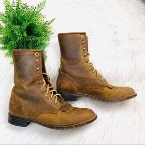 Justin Roper Boot Chestnut Brown
